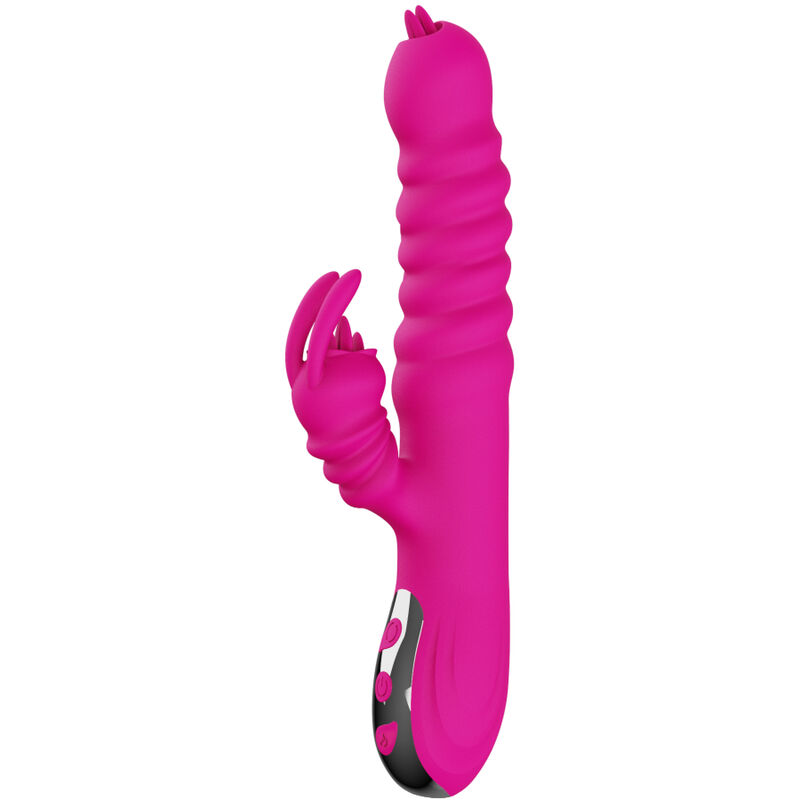 Armony Rabbit Double Tongue vibratore fucsia 23 cm riscaldante