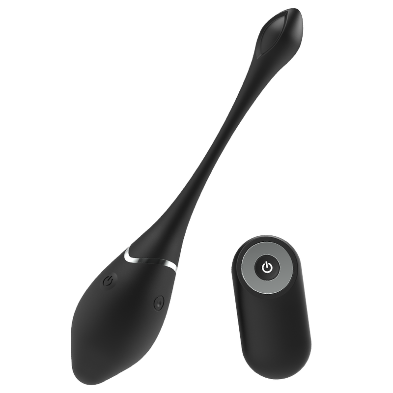 Black&Silver Jenell uovo vibrante telecomando silicone