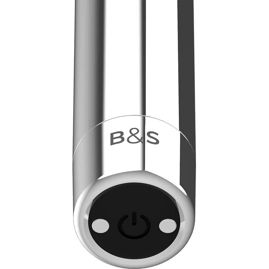Black&Silver Kailan 2 mini vibratore argento in metallo
