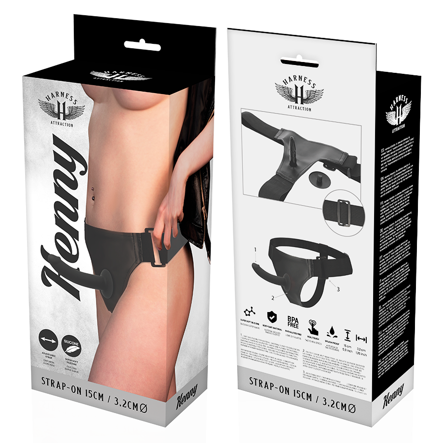 Attraction Harness Kenny strap-on punto G 15 cm