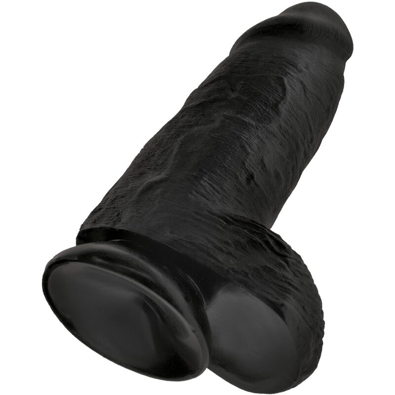 King Cock Chubby 23 cm dildo nero ventosa realistico