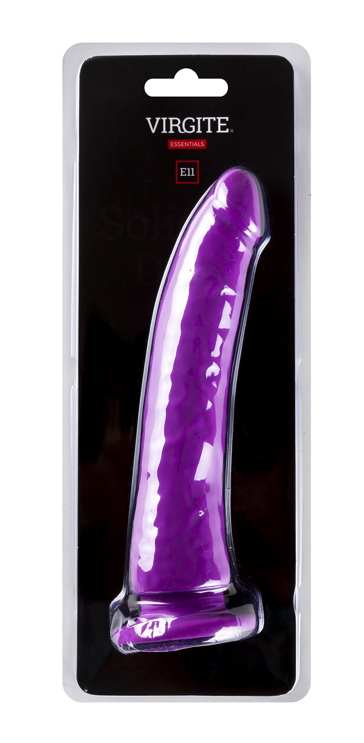 Virgite E11 dildo realistico viola in silicone con ventosa