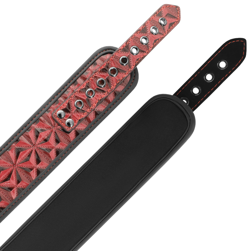 Begme Red Edition collare con morsetti bondage regolabile
