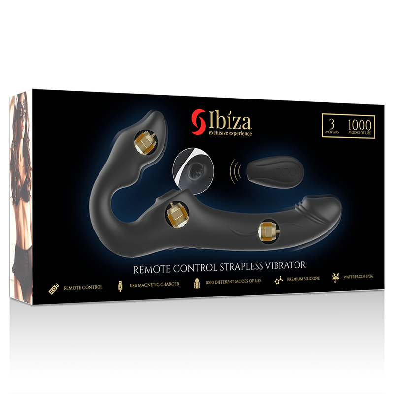Ibiza Strapless vibratore coppia 3 motori