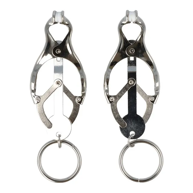 Love Hit by Virgite Mod. 6 pinze per capezzoli set 2 pezzi eleganti