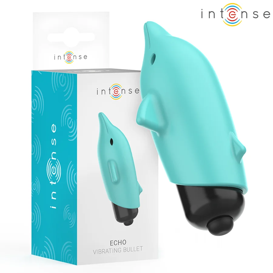 Intense Echo Mini vibratore delfino clitoride blu