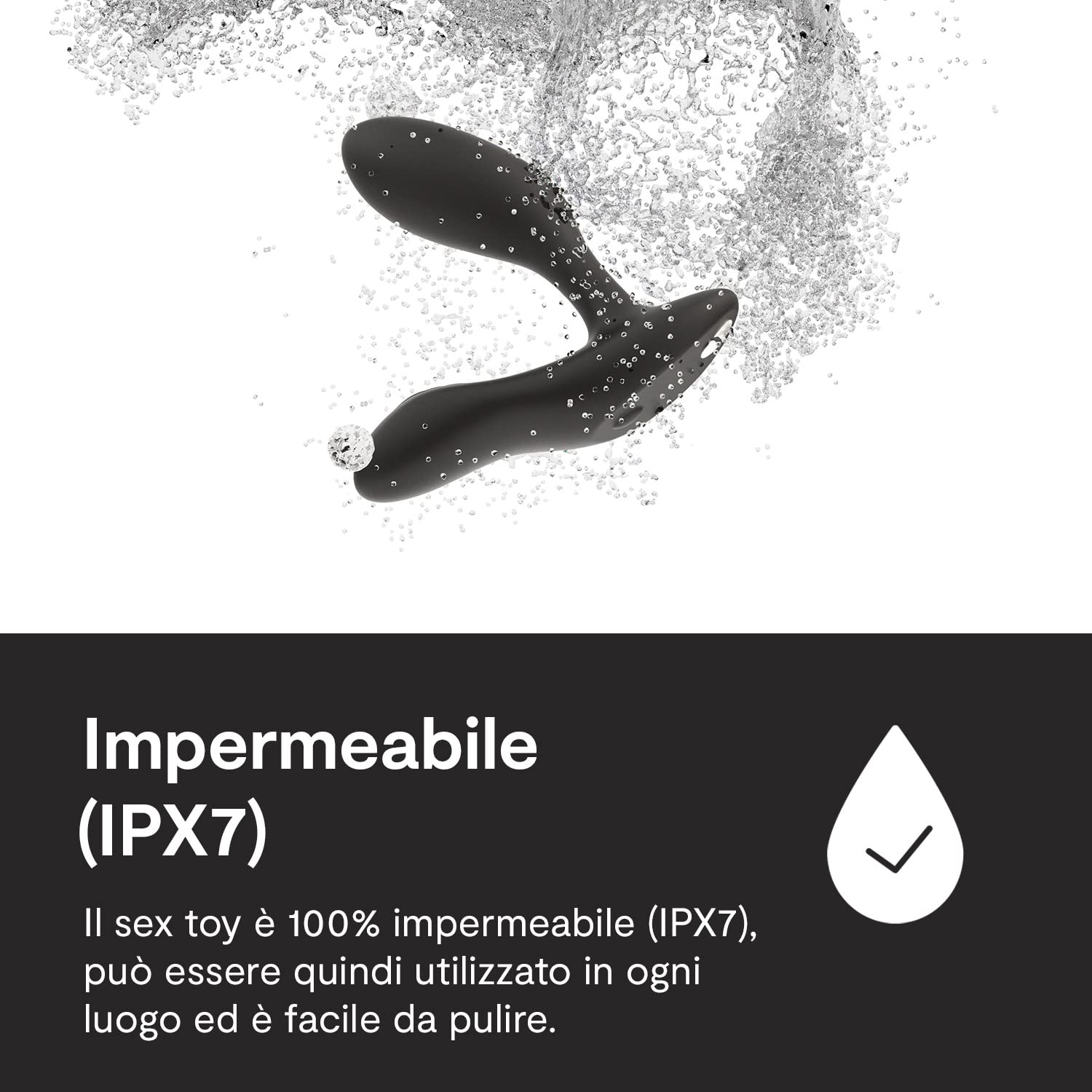 We-Vibe Vector+ vibratore prostatico nero con app