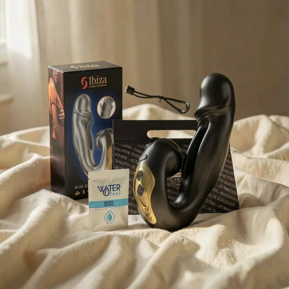 IBIZA Rose vibratore clitoride sfarfallio silicone