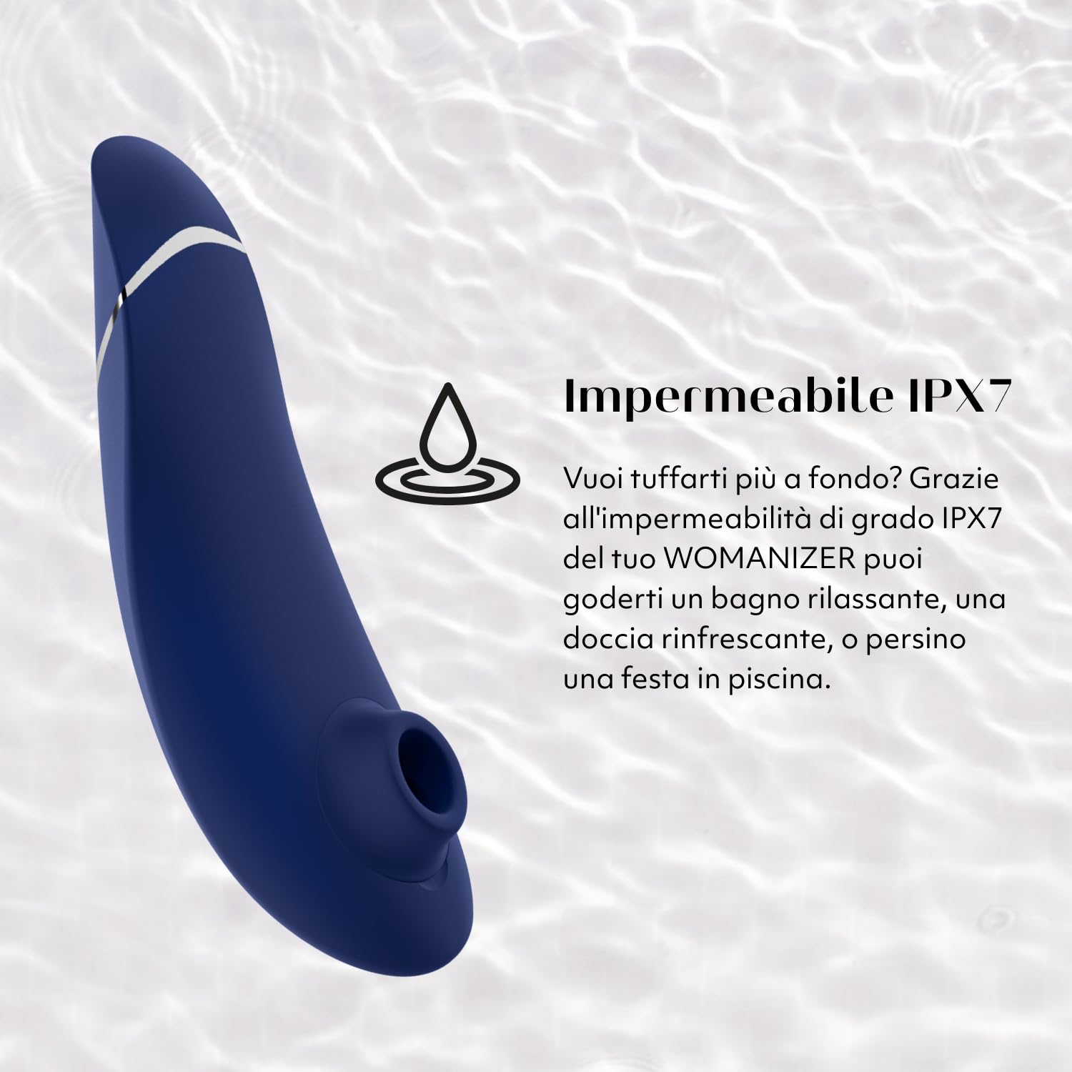 Womanizer Premium 1 stimolatore clitorideo blu 12 intensità