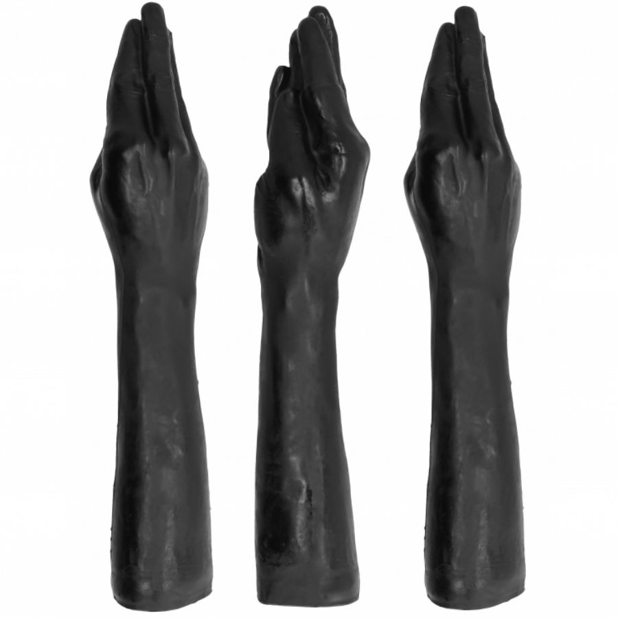 All Black Fist Gigante dildo pugno 40 cm morbido