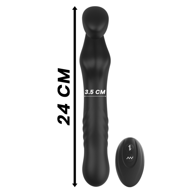 Ibiza Up&Down strapless vibratore di coppia senza cinghia