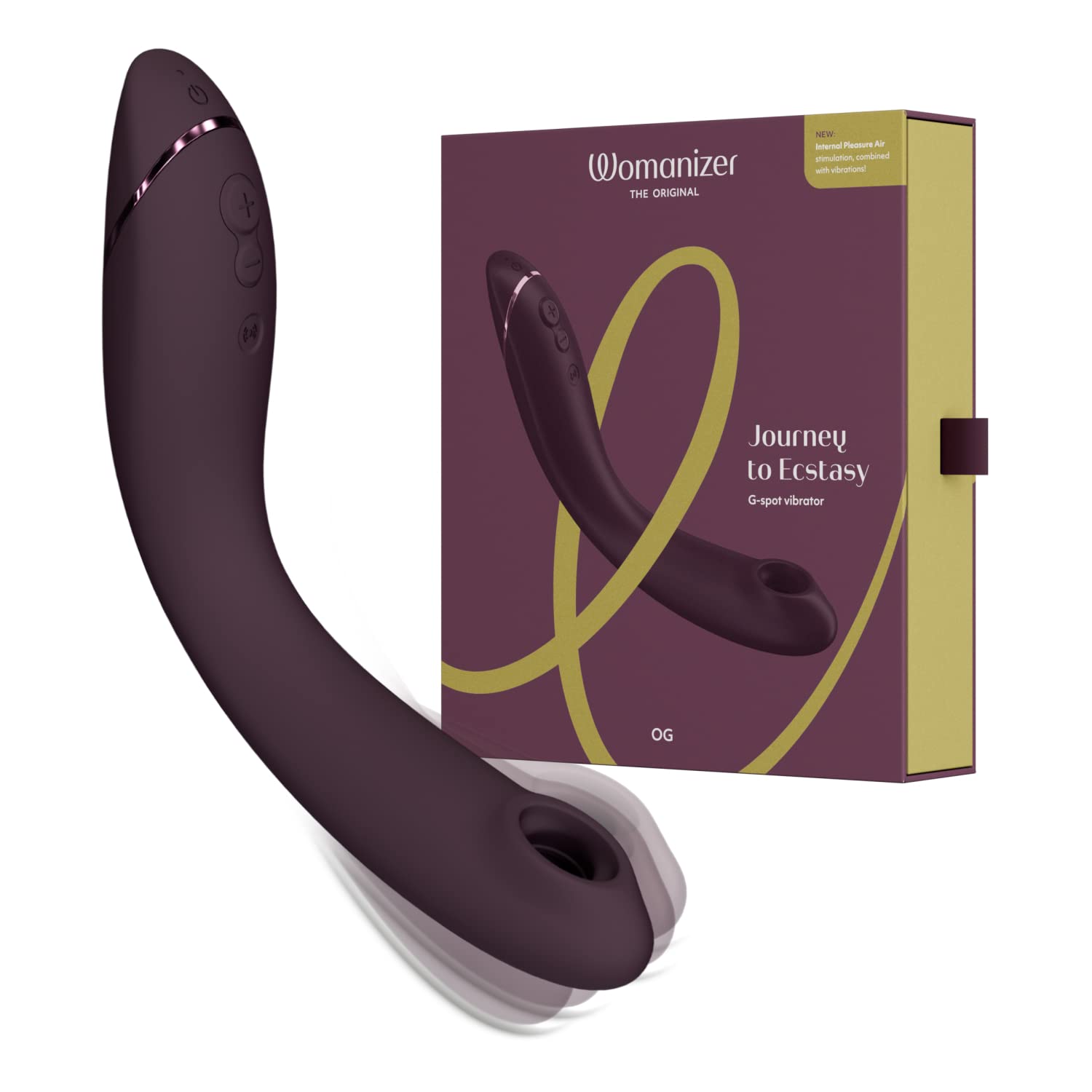 Womanizer OG stimolatore clitorideo aubergine Pleasure Air