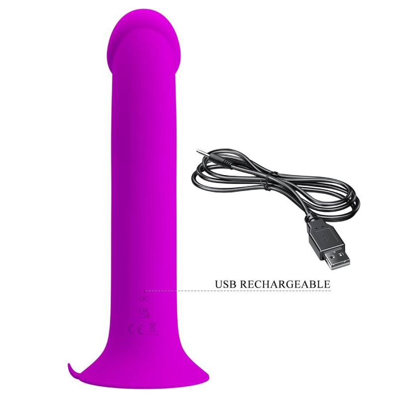Pretty Love Murray vibratore ventosa viola ricaricabile
