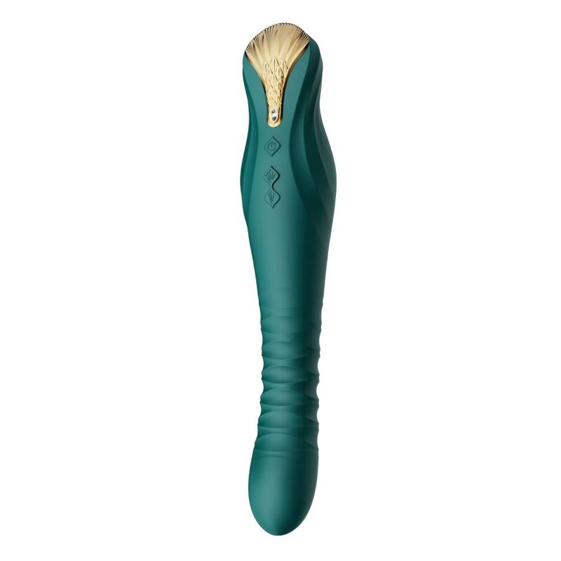 Zalo King Thruster vibratore spingente verde con app