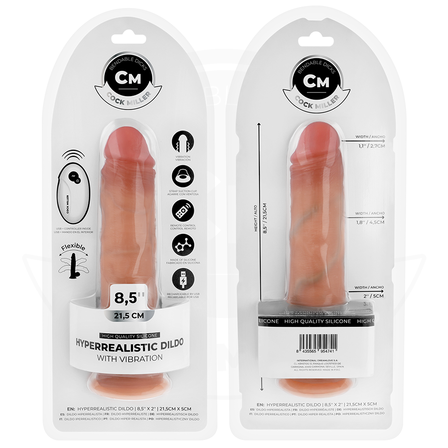 Cock Miller Vibe 21,5 cm vibratore realistico silicone telecomando