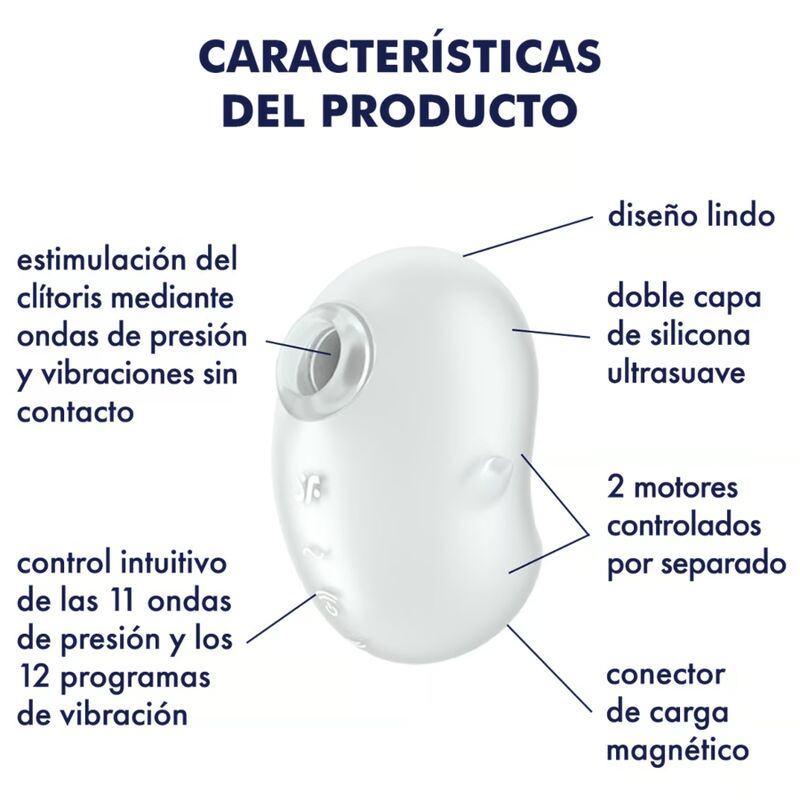 Satisfyer Cutie Ghost stimolatore clitoride bianco