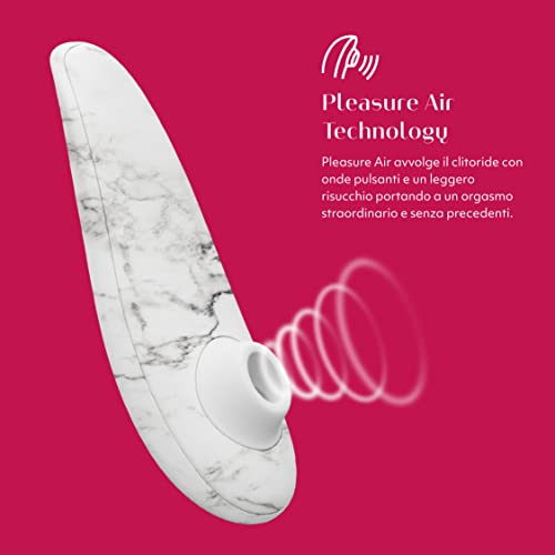 Womanizer Classic 2 Special Edition stimolatore White Marble+lube