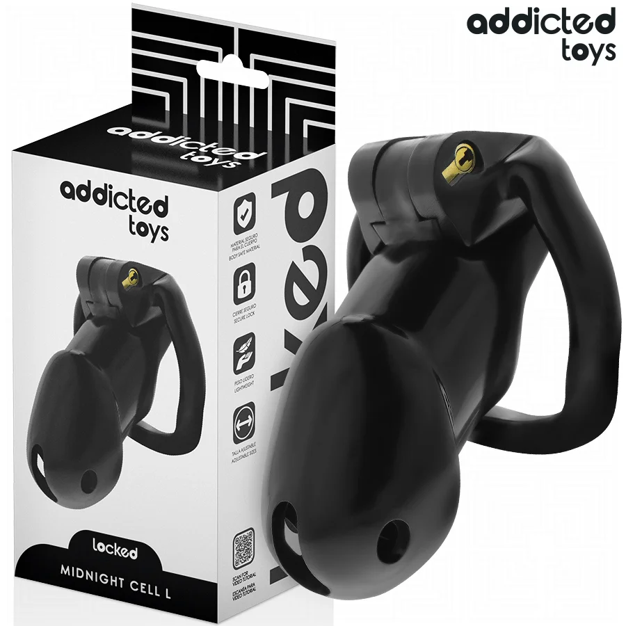 Addicted Toys Locked Midnight Cell gabbia L 4 anelli