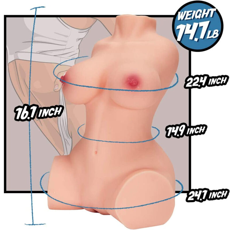 Frutille Armony 10 torso femminile realistico TPE 1750 g