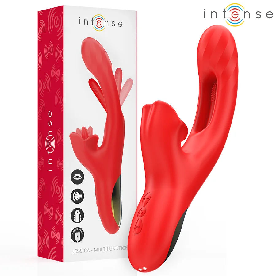 Intense Jessica vibratore rabbit con lingua rotante