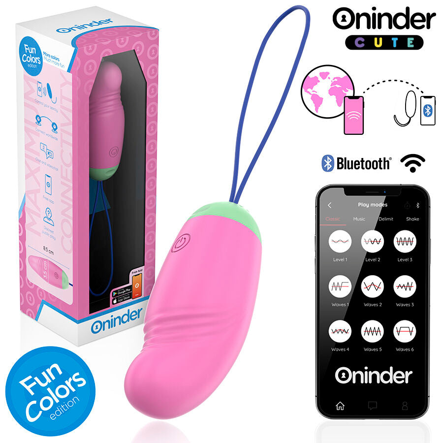 Oninder Cute Egg uovo vibrante con movimento ondulatorio