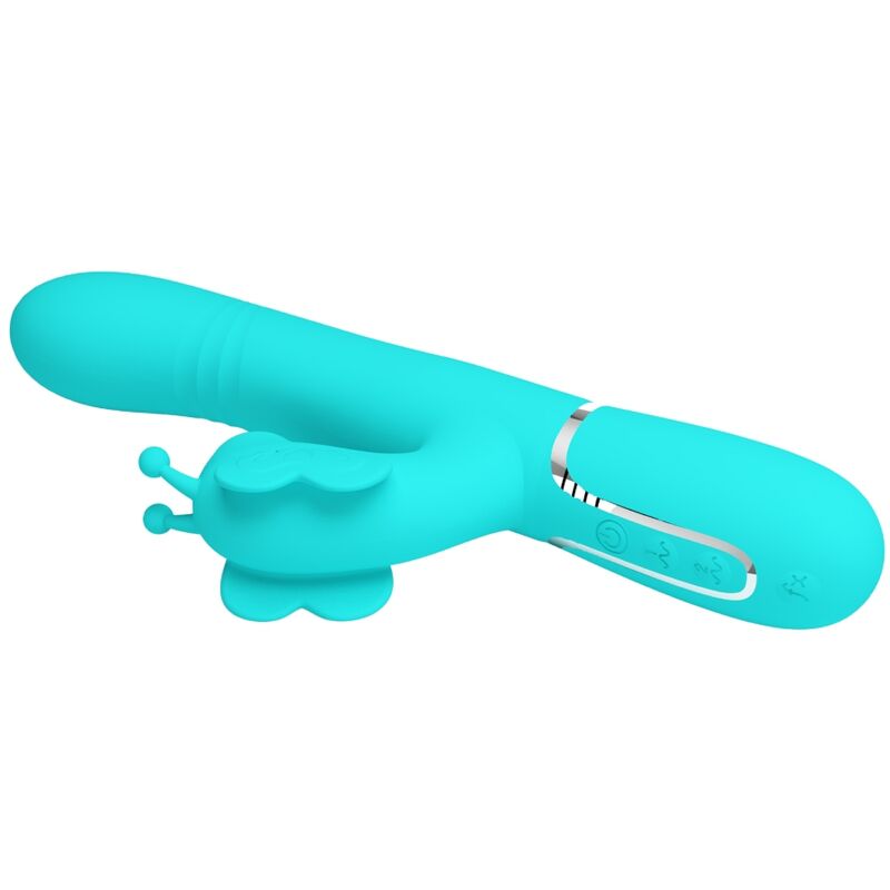 Pretty Love Farfalla 4 in 1 Vibratore Verde Acqua Sfere