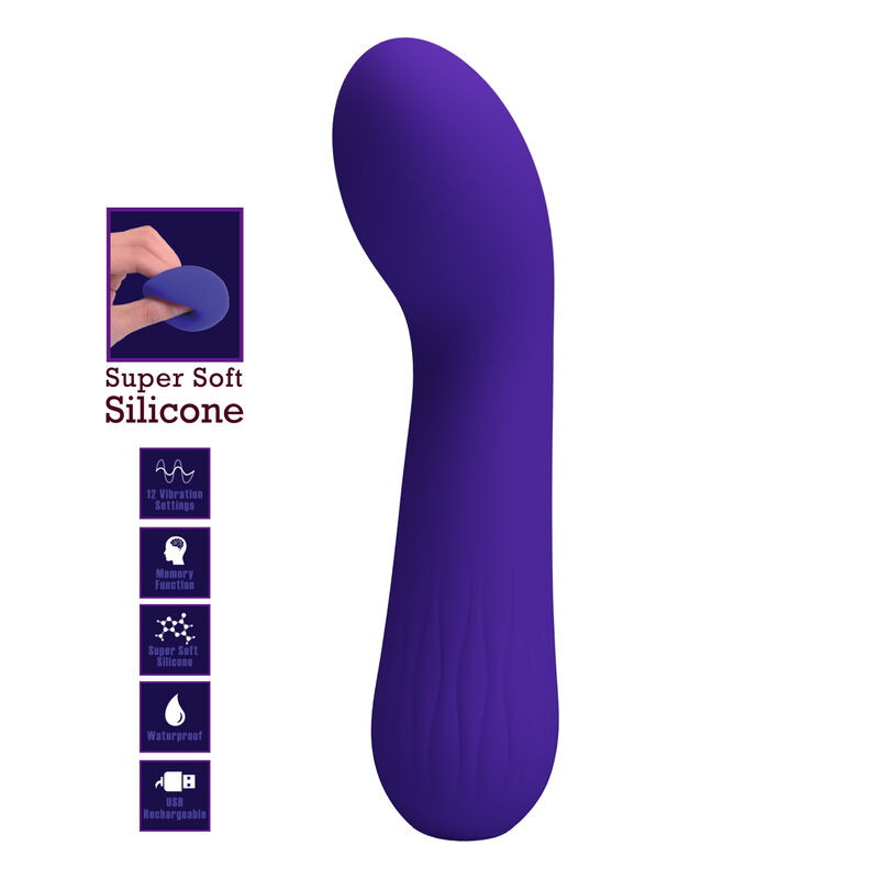 Pretty Love Faun vibratore punto G viola 12 modi