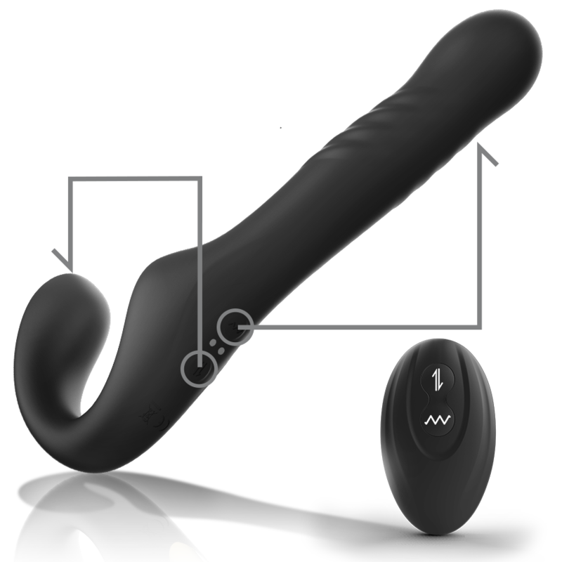 Ibiza Up&Down strapless vibratore di coppia senza cinghia