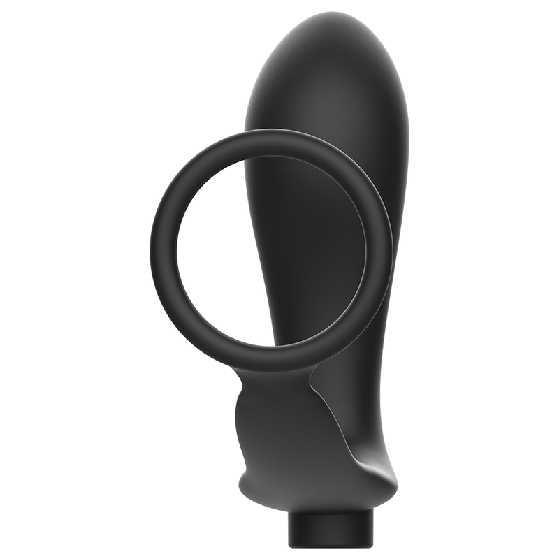 Addicted Toys cockring con plug anale vibrante nero telecomando