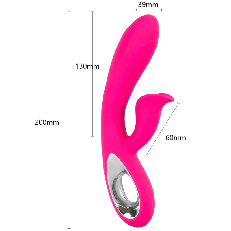 Armony Daro vibratore fucsia con anello 21 cm