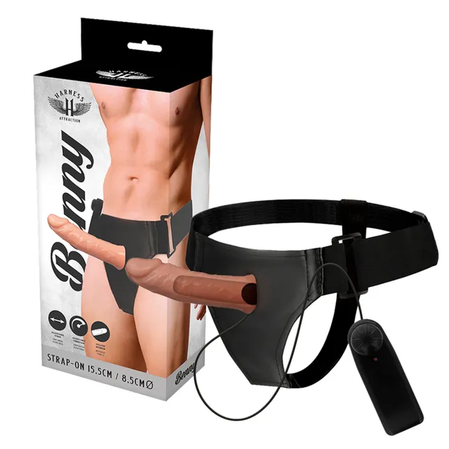 Attraction Harness Benny strap-on vibrante 15 cm