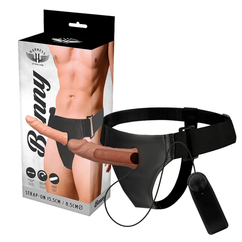 Attraction Harness Benny strap-on vibrante 15 cm
