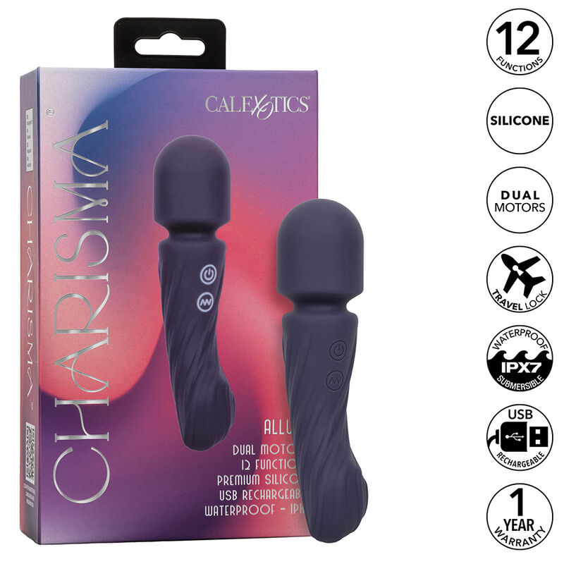 CalExotics Charisma Allure vibratore viola doppio motore