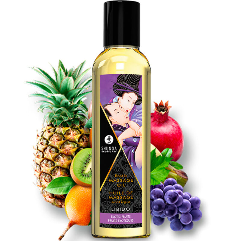 Shunga Kit Baci Fruttati oli massaggio 3 pezzi frutta