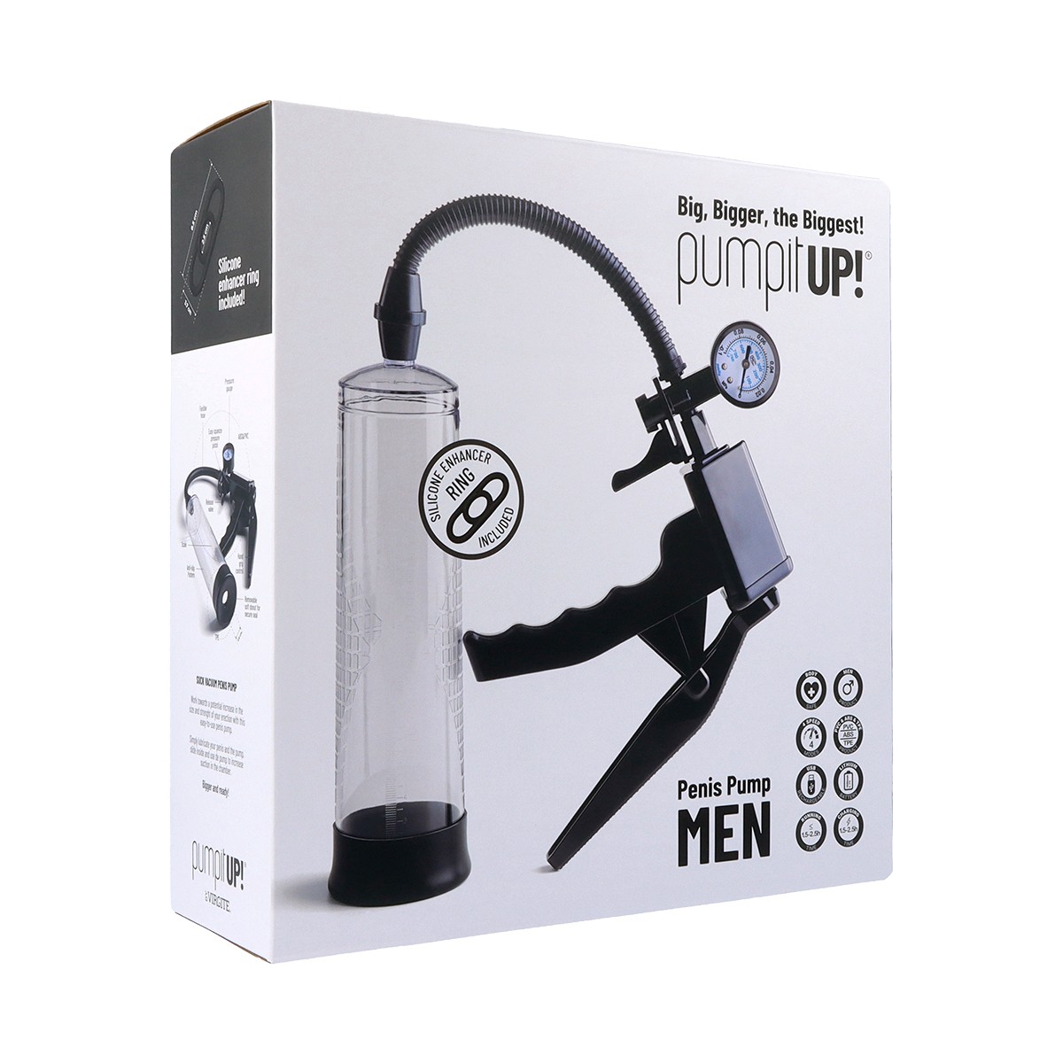Love Hit pompa pene vuoto manometro silicone