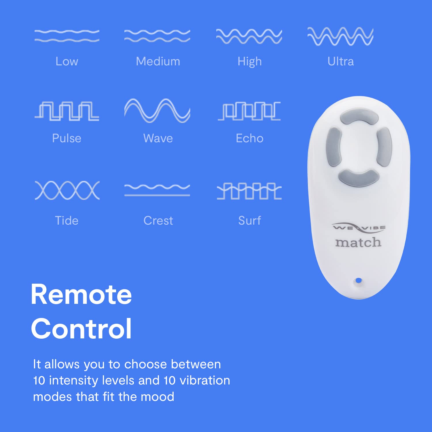 We-Vibe Match vibratore di coppia blu ricaricabile