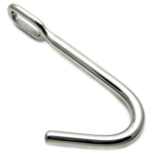 Metal Hard Gancio Anale in Acciaio con Anello