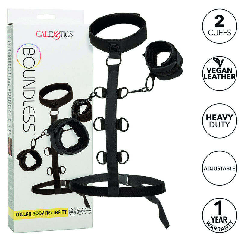 CalExotics Boundless Collar collare bondage ecopelle regolabile