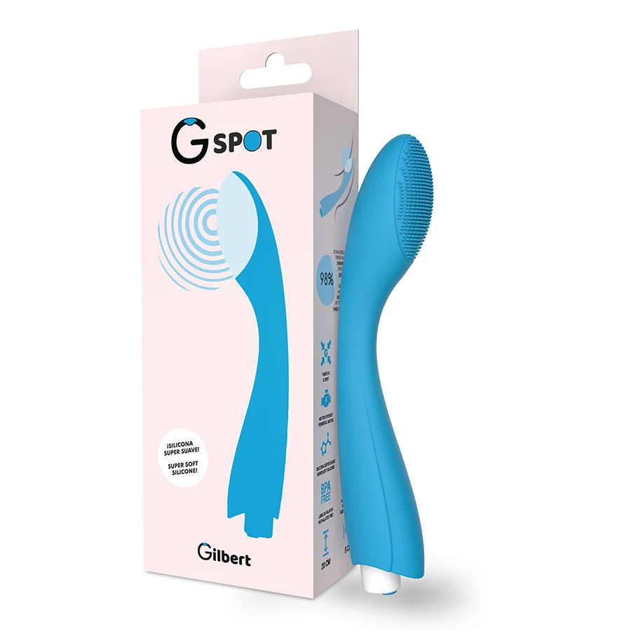 Gylbert G-Spot vibratore punto G blu turchese 10 modi