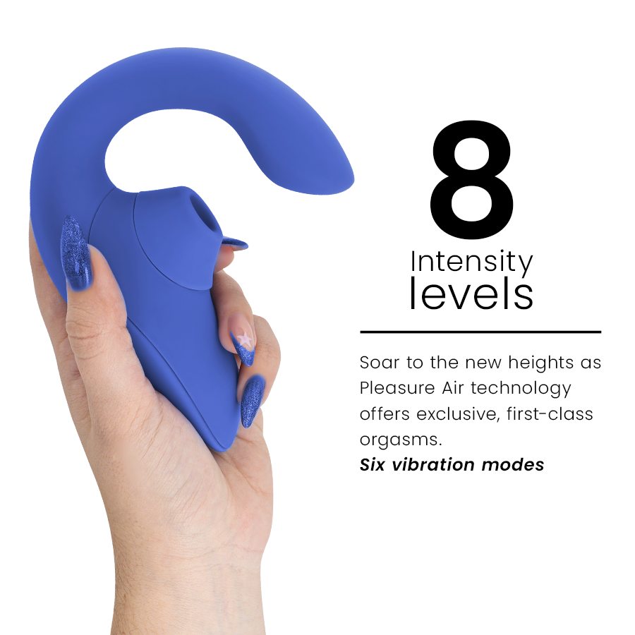 Womanizer Blend Vibrant Blue stimolatore rabbit 2 in 1