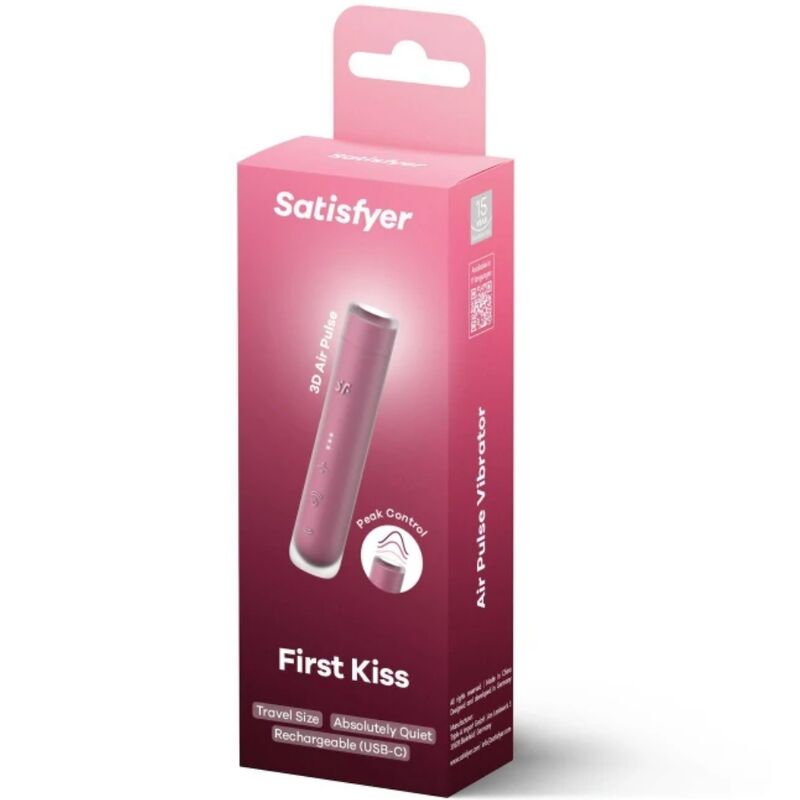 Satisfyer First Kiss Wave stimolatore clitorideo granato