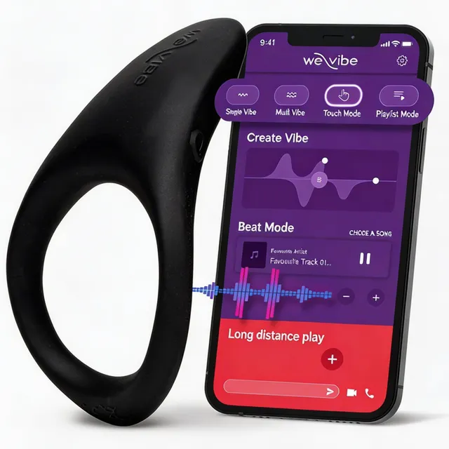 We-Vibe Verge 2 anello vibrante con app impermeabile