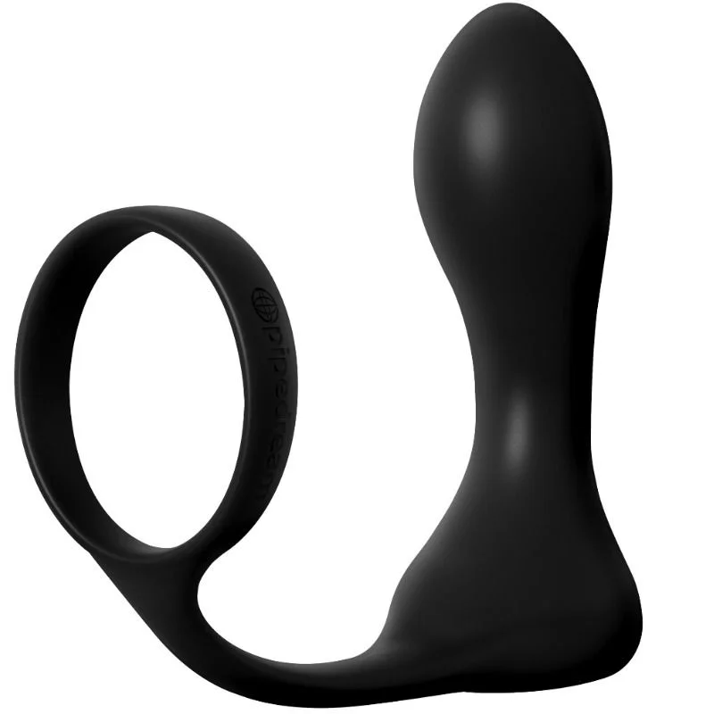 Anal Fantasy Elite Ass-Gasm Pro plug vibrante cockring nero 10 funzioni