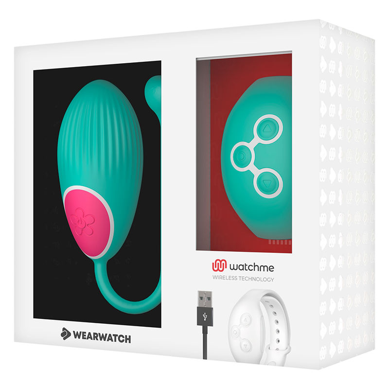 Wearwatch Egg ovetto vibrante acquamarina con orologio