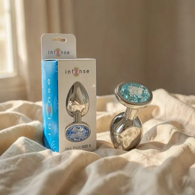 Frutille Intense Gioiello Blu S plug anale in metallo