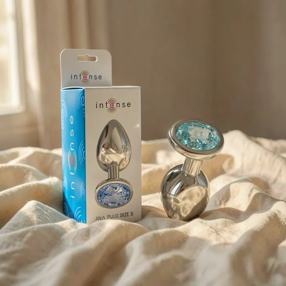 Frutille Intense Gioiello Blu S plug anale in metallo