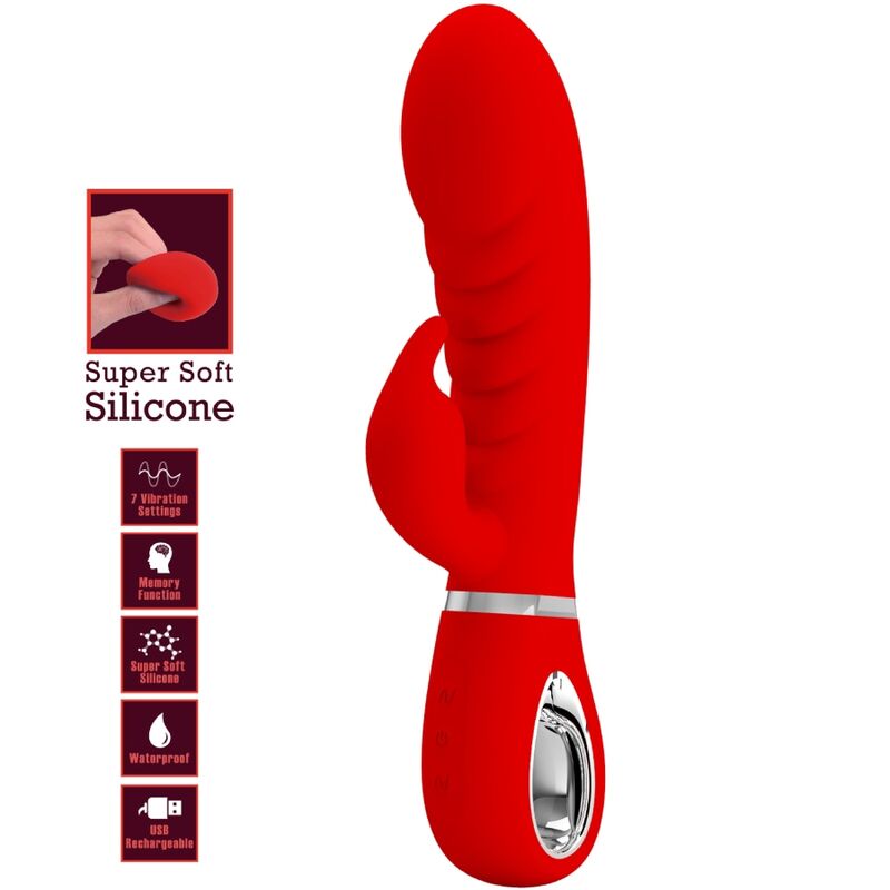 Pretty Love Prescott vibratore rabbit punto G rosso
