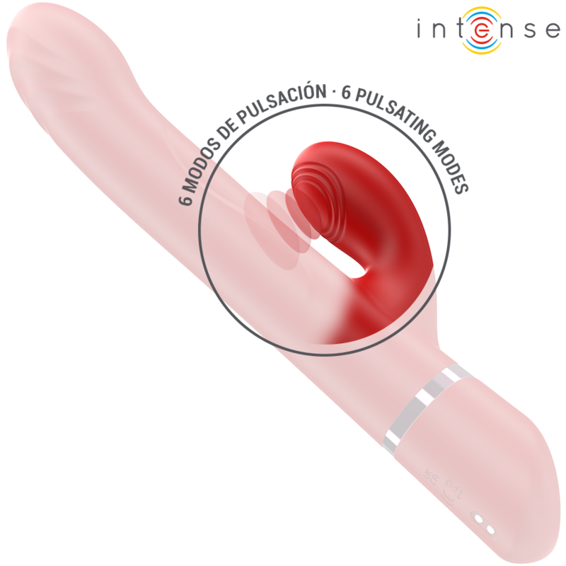 Intense Lele vibratore rotante rosso 3 in 1