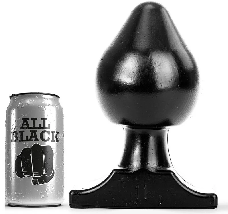 All Black Plug 19 cm anale morbido