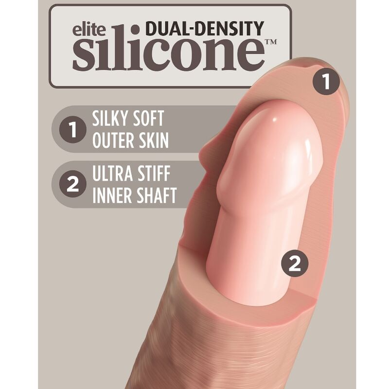 Pipedream King Cock Elite 20,3 cm dildo silicone naturale